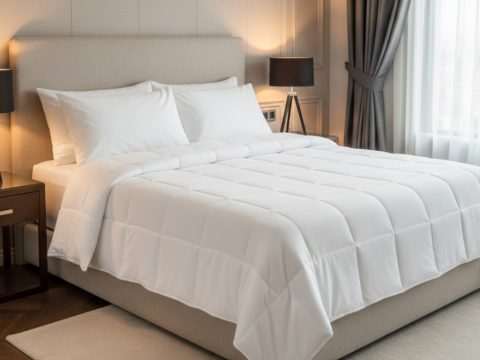 Edredón Washed Blanco Hotel Collection
